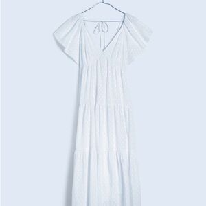 Madewell White Midi Dress